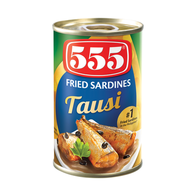 555 Fried Sardines Tausi can