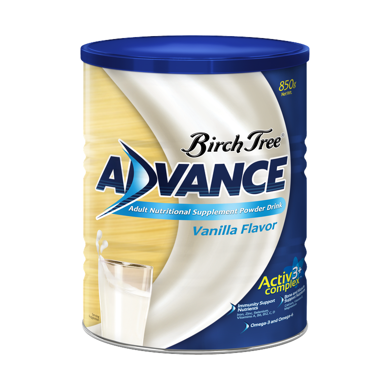 Birch Tree Advance Vanilla Flavor can, 850g Net Wt