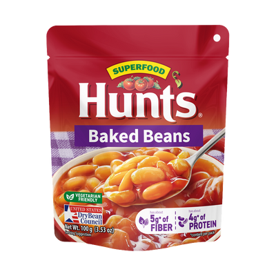 Hunt's Baked Beans stand-up pouch, Net Wt. 100g (3.53oz)