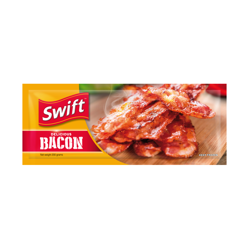 Swift Delicious Bacon, net weight 200 grams