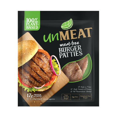 unMeat meat-free Burger Patties, net wt 226g (113g x 2)