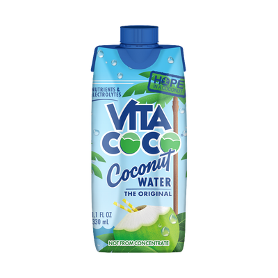 Vita Coco Coconut Water, The Original, 11.1 FL OZ / 330mL tetra pack, front of pack